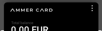 Ammer Wallet card settings